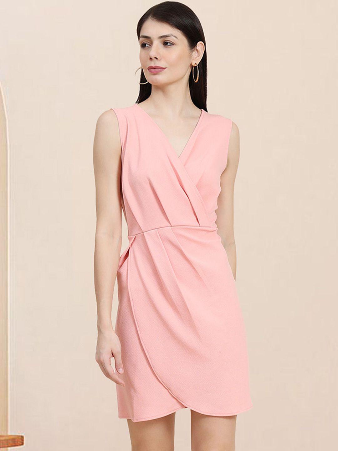 baesd v-neck sleeveless sheath dress