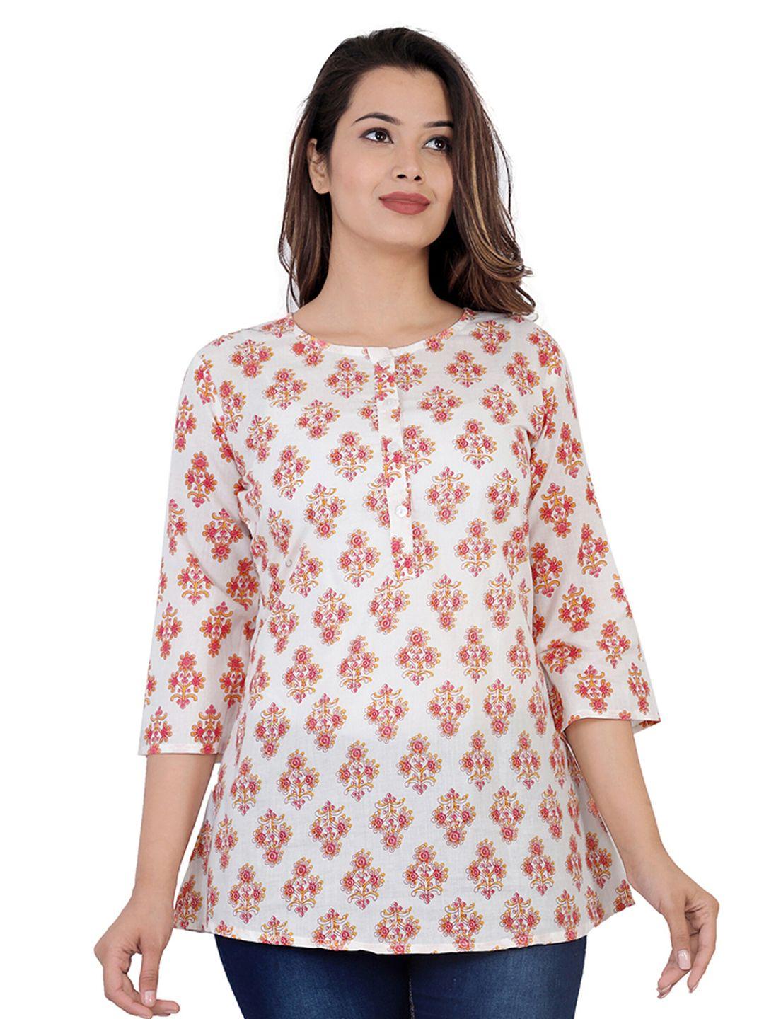 baesd white print cotton top