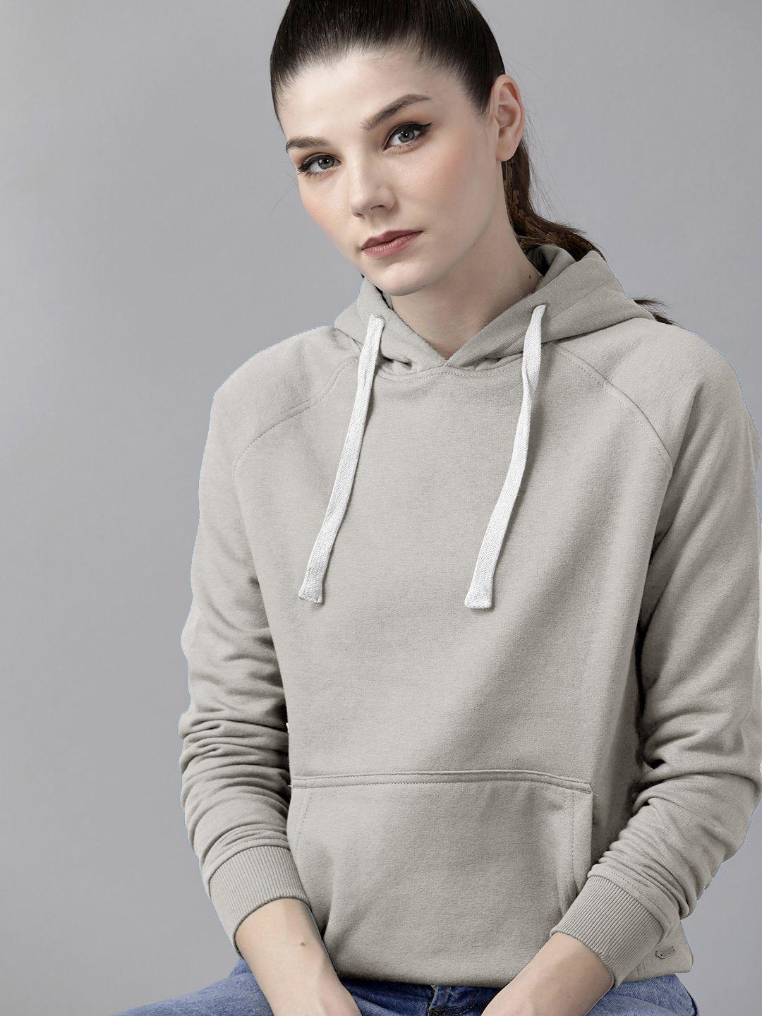 baesd women grey hooded sweatshirt