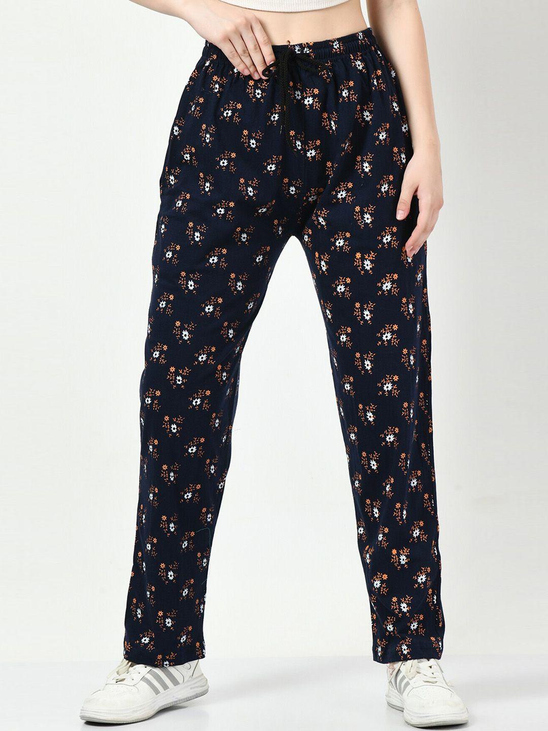 baesd women printed cotton track pants