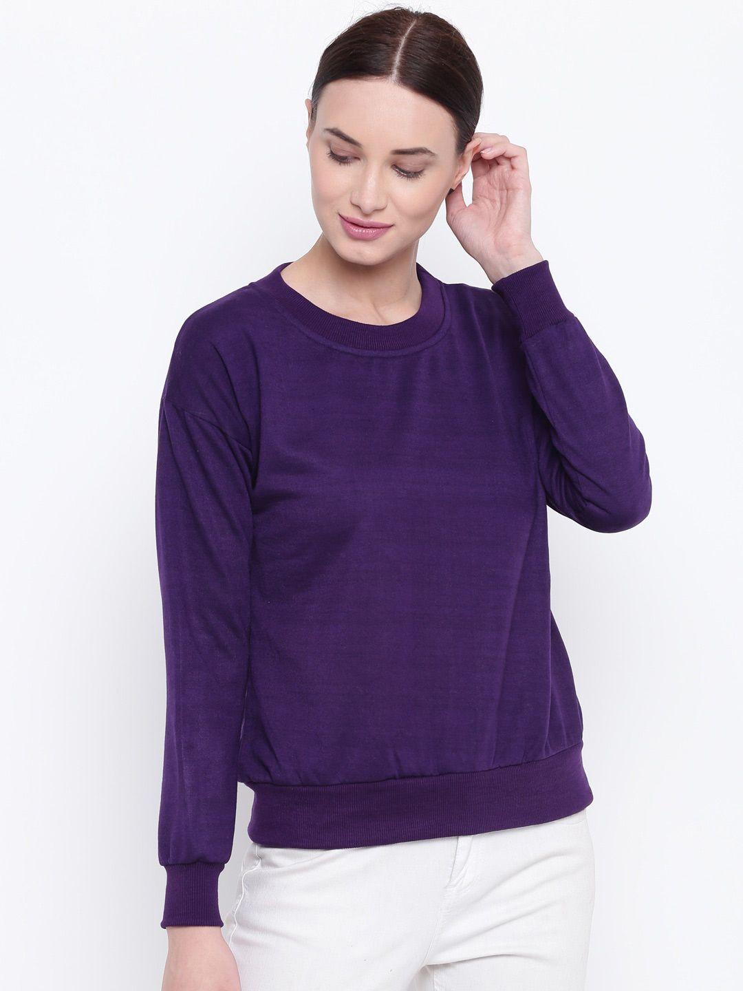 baesd women purple sweatshirt