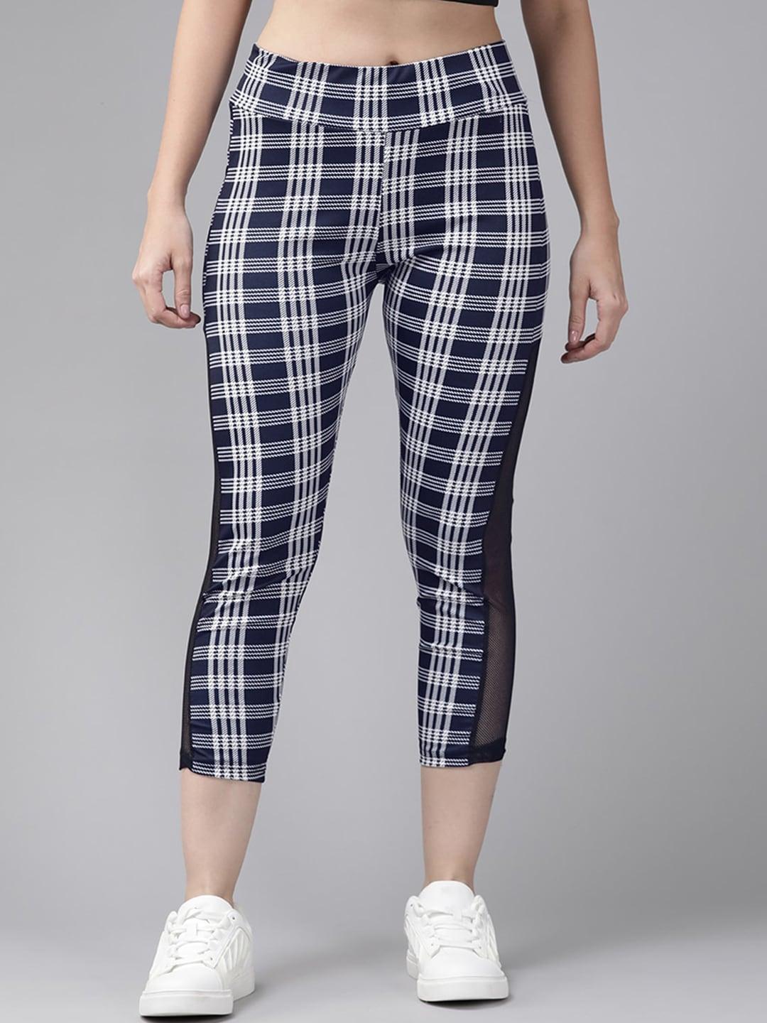 baesd women relaxed fit checkered capri