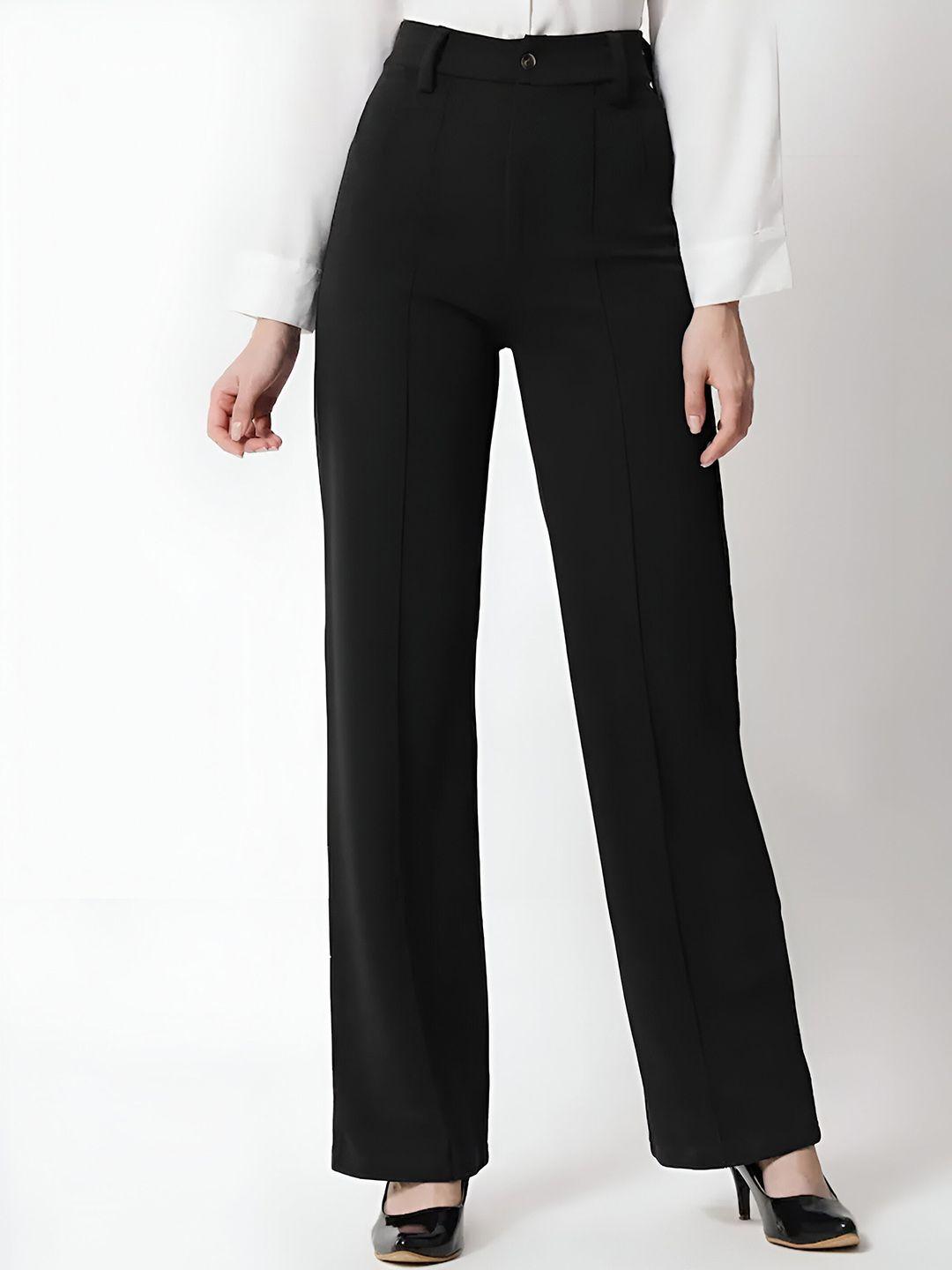 baesd women relaxed high-rise  parallel trousers