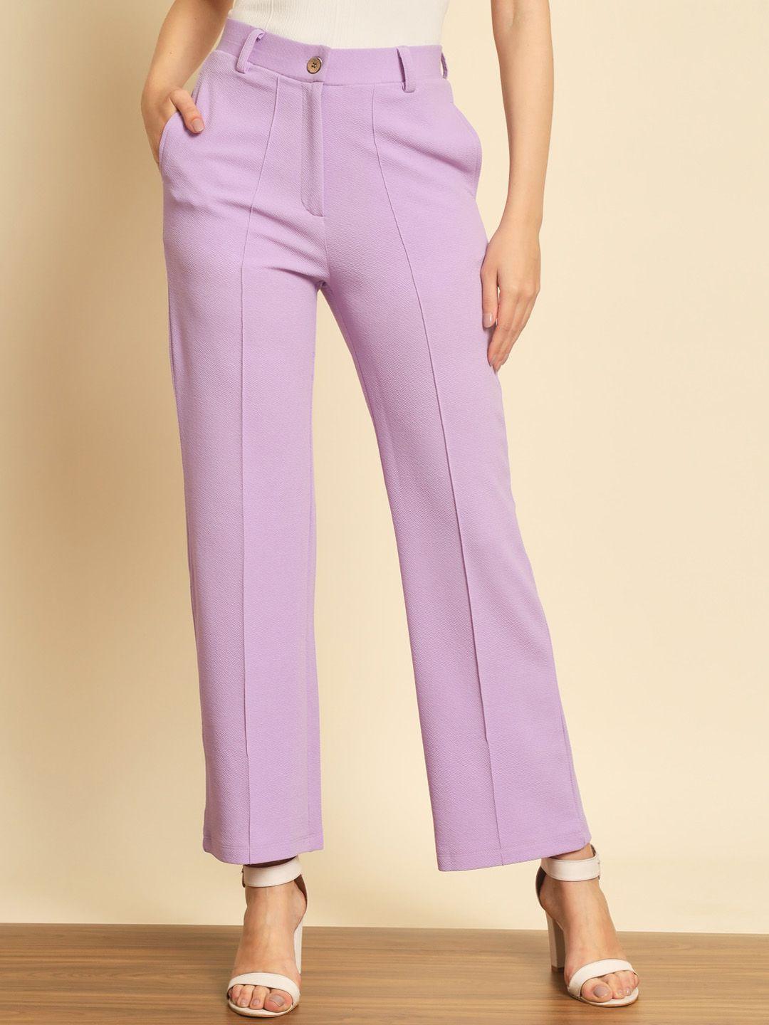 baesd women smart mid rise trousers