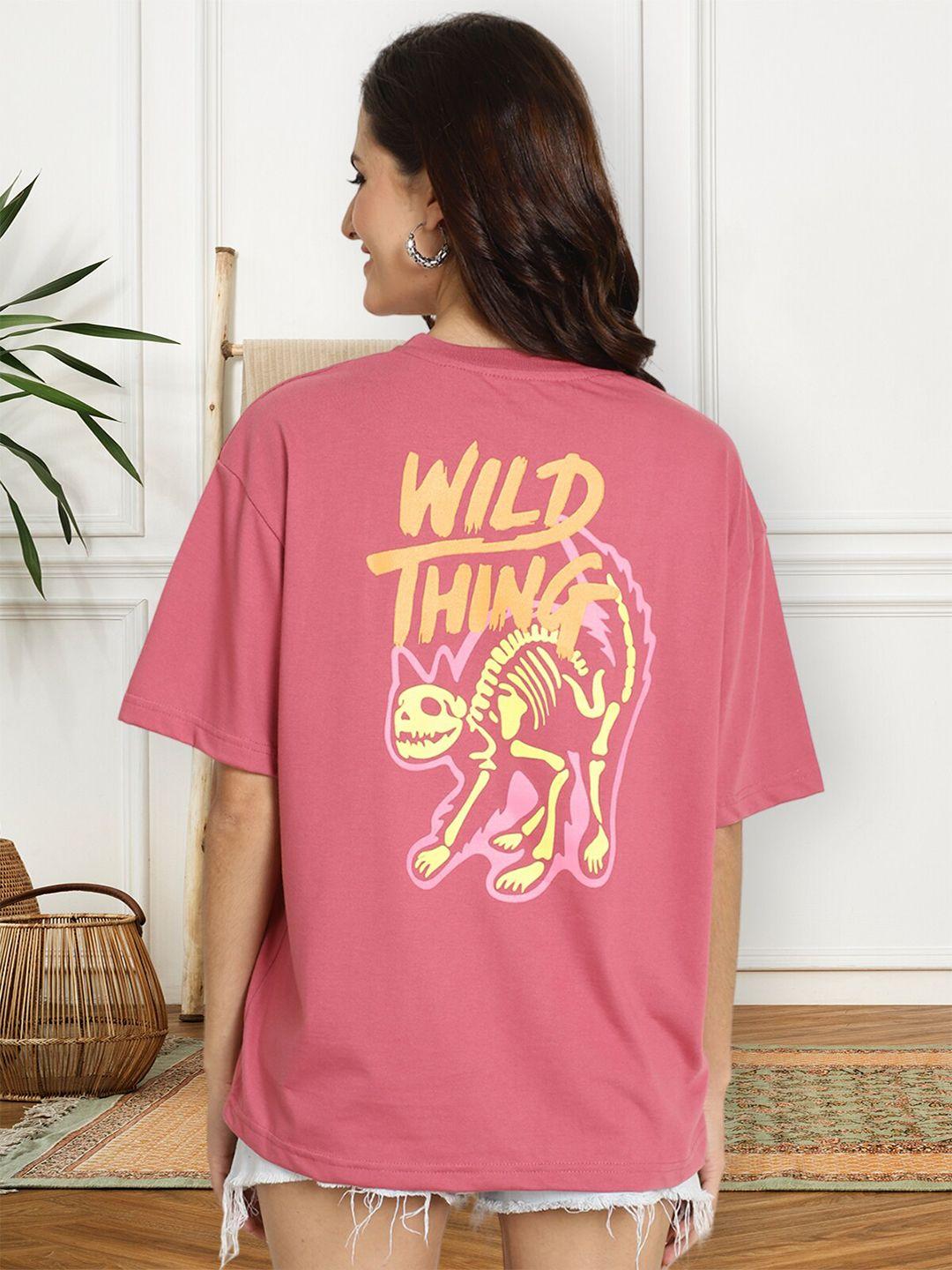 baesd women typography printed applique t-shirt