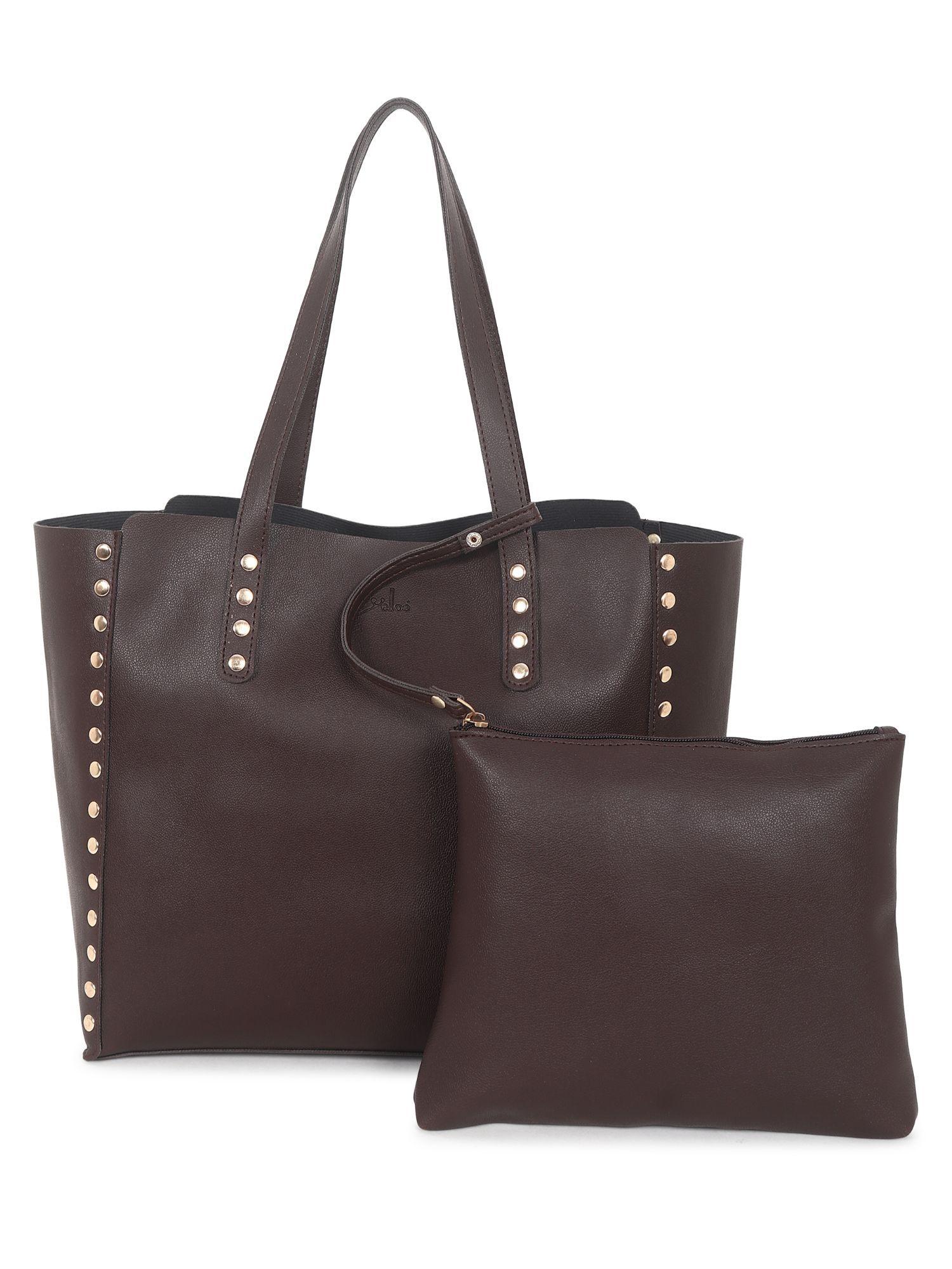 bag in bag with shoulder bag brown