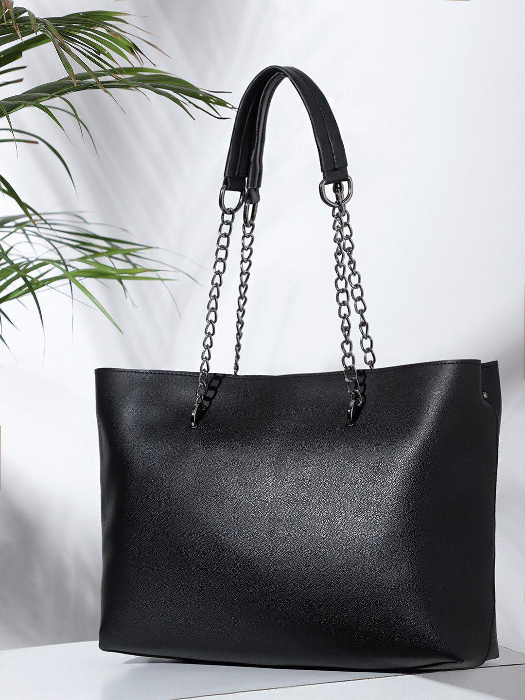 bag pepper black pu shopper tote bag