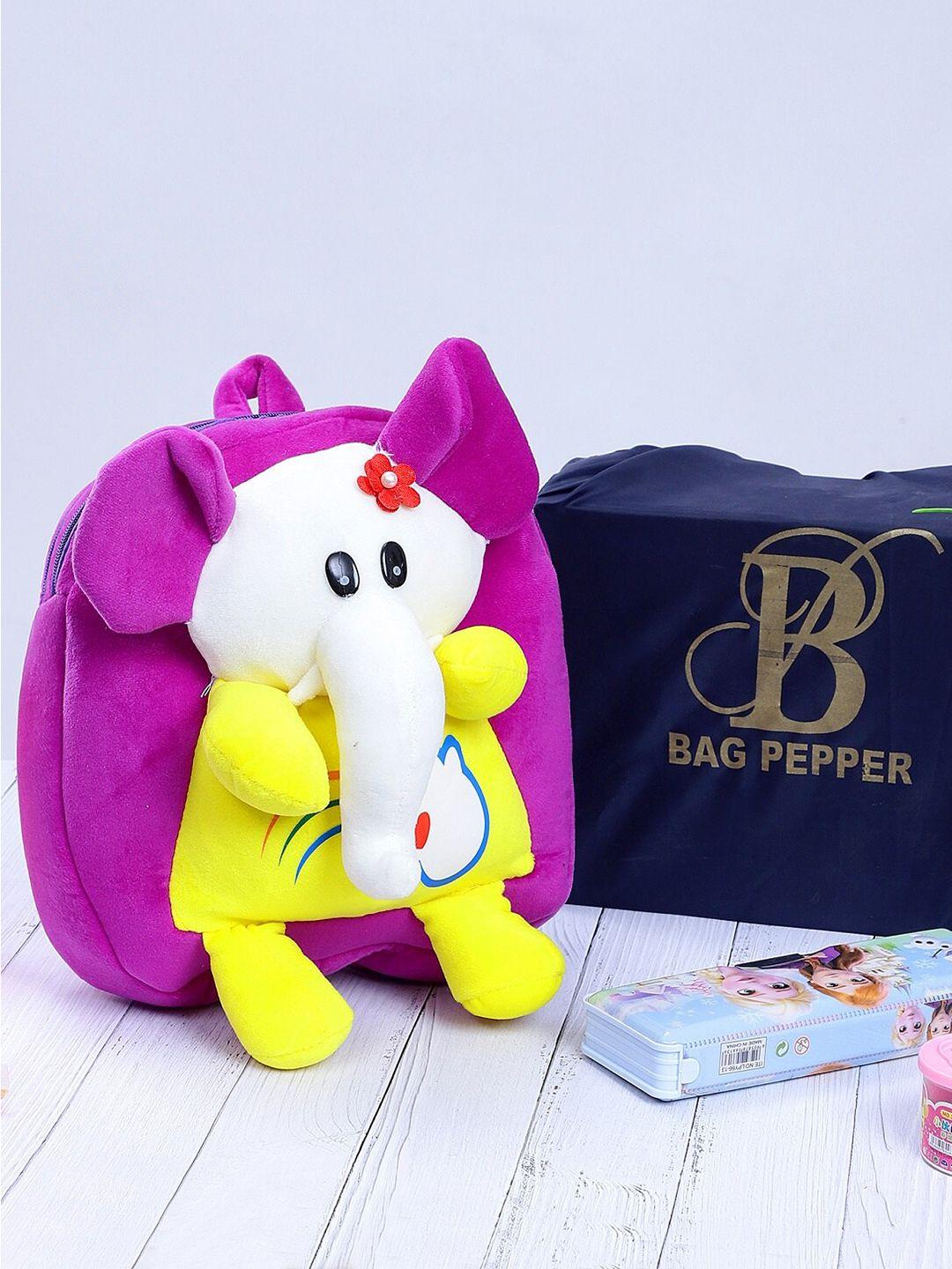 bag pepper kids elephant design velvet backpack