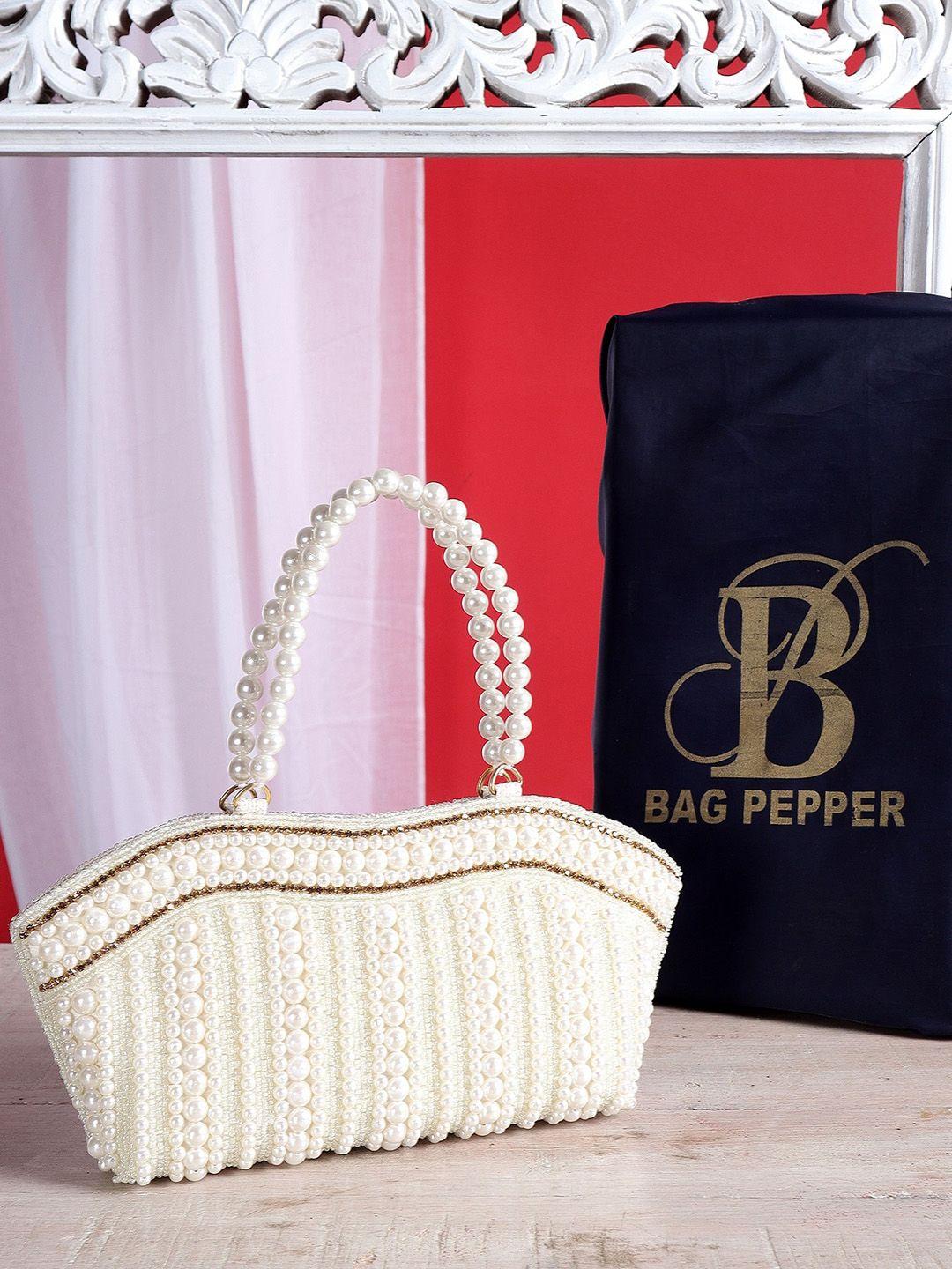 bag pepper pearls embellished handheld bag