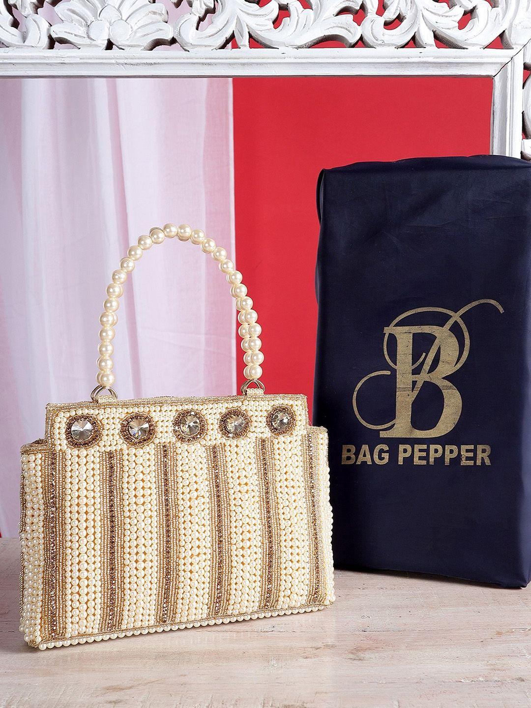 bag pepper pearls embellished handheld bag