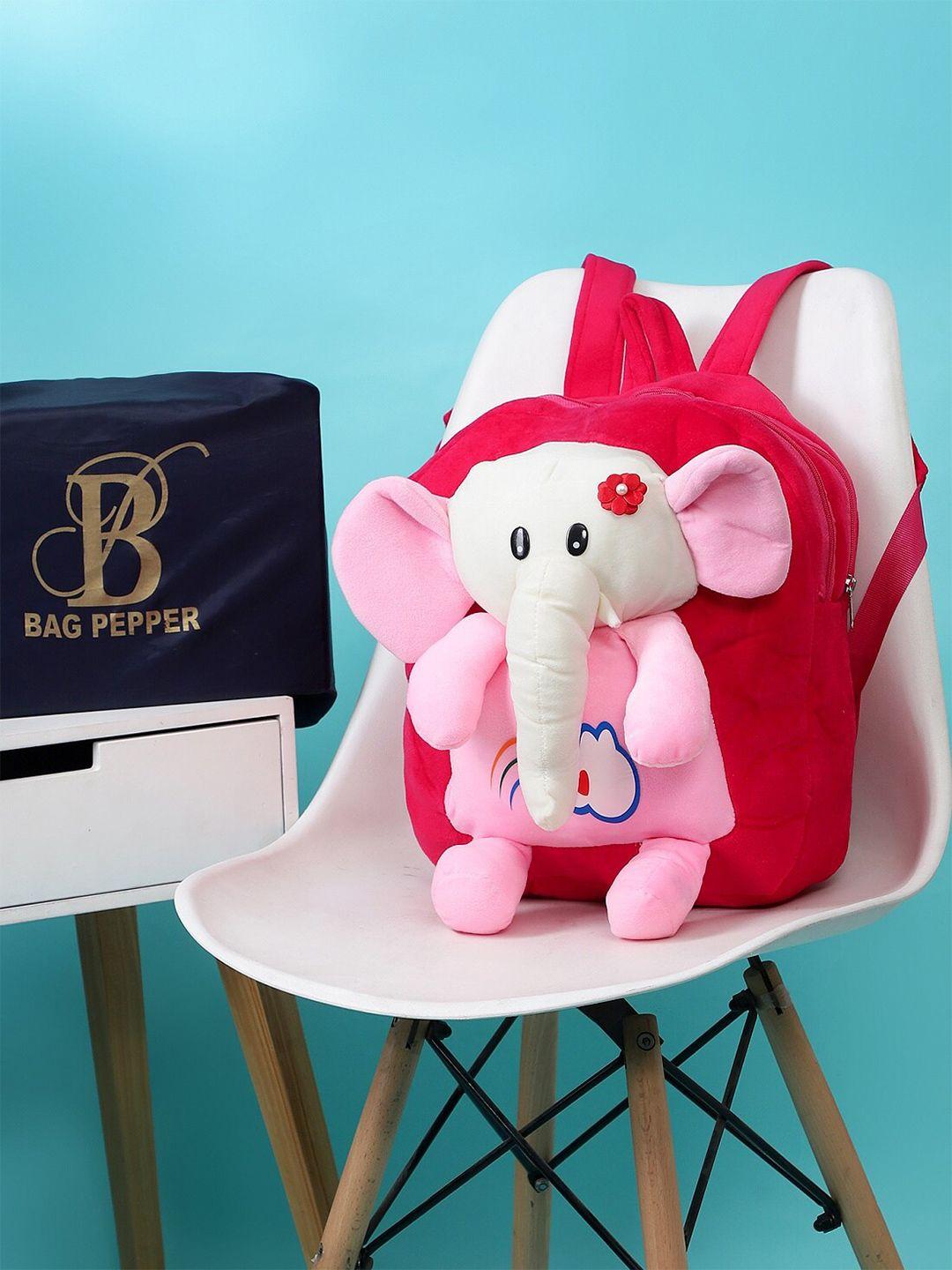 bag pepper unisex kids pink & white backpack