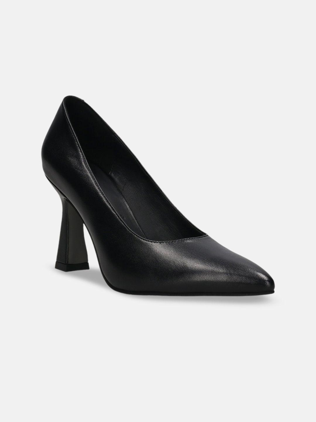 bagatt barletta textured leather slim heel pumps