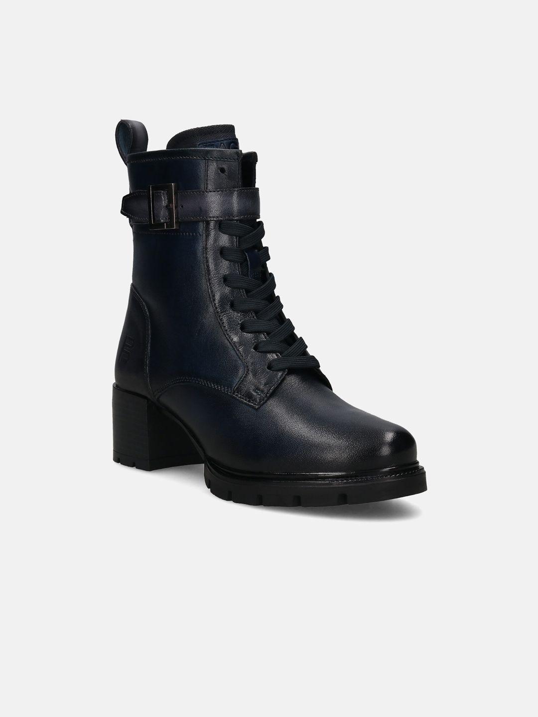 bagatt women mid-top heeled leather boots