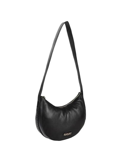 bagatt bretna black solid small shoulder handbag