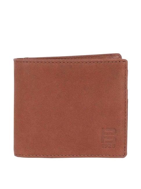 bagatt capua brown casual leather money clip wallet