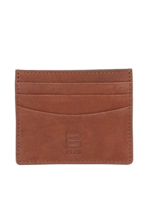 bagatt capua tan solid card holder