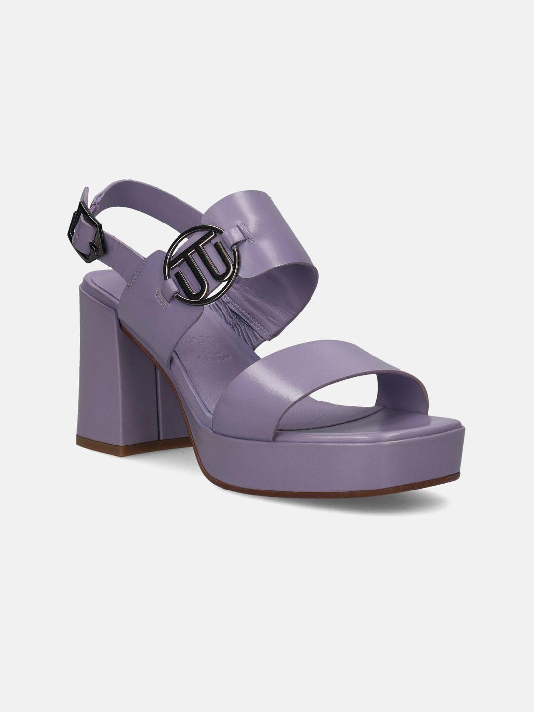 bagatt cesena two strap embellished leather platform heels with buckles