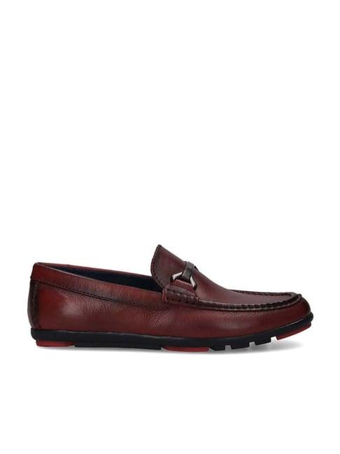 bagatt men's corrado maroon loafers