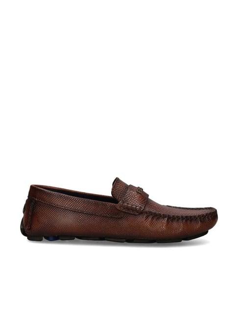 bagatt men's hexa brown loafers