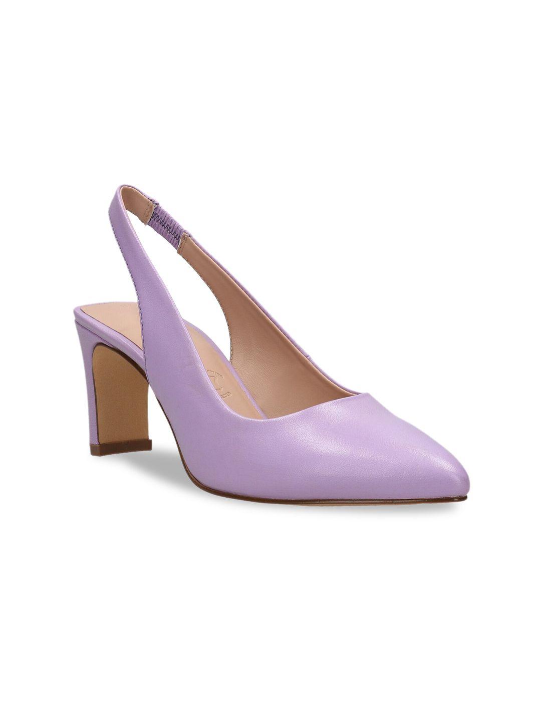 bagatt pointed toe leather slim heel pumps