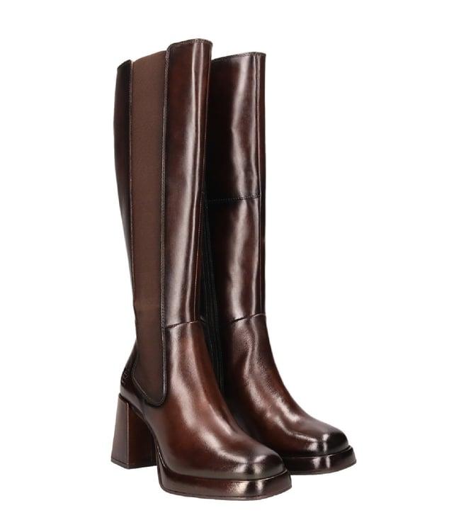 bagatt women's anissa evo dark brown chelsea knee boots