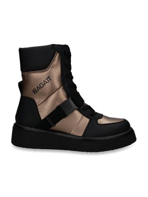 bagatt women's catania black ankle high sneakers