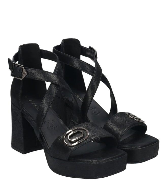 bagatt women's cesena black ankle strap sandals