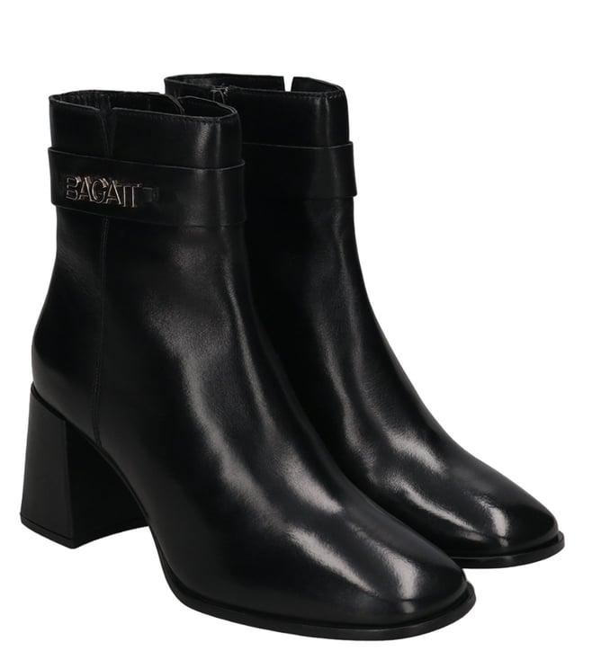 bagatt women's crema black ankle boots