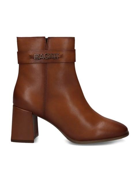 bagatt women's crema cognac casual boots