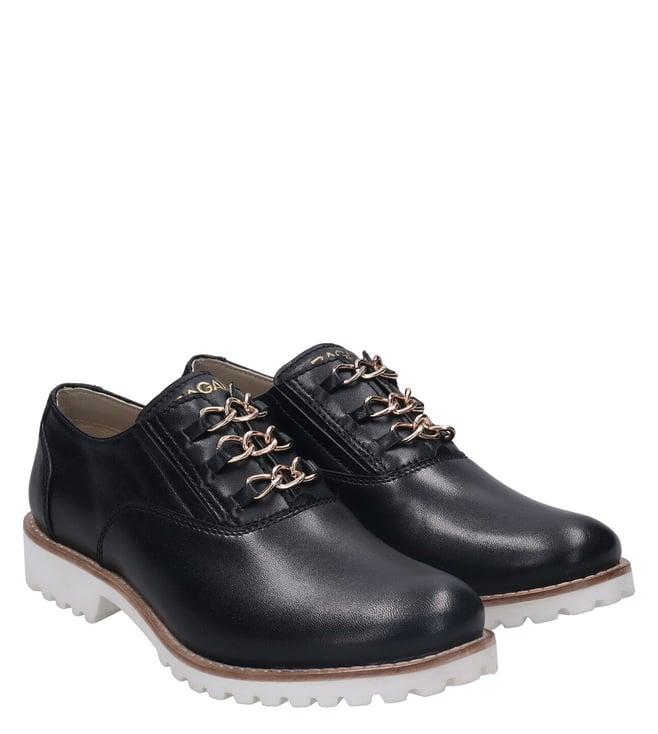 bagatt women's enny black derby shoes