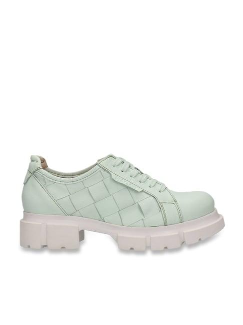 bagatt women's fabella green derby shoes