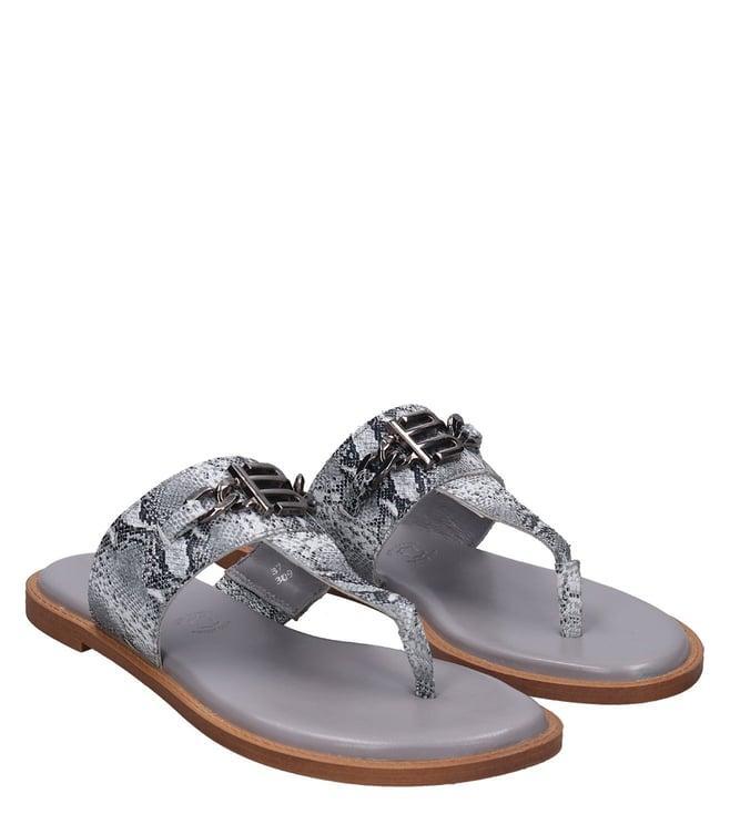 bagatt women's goldy grey thong sandals