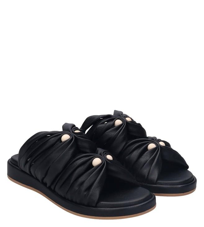 bagatt women's ravenna black slide sandals