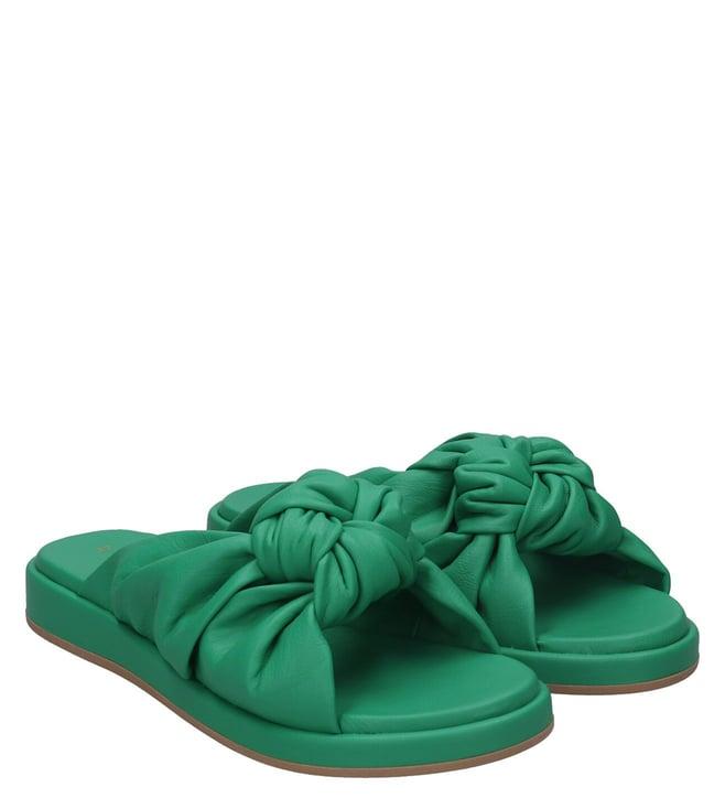 bagatt women's ravenna green slide sandals