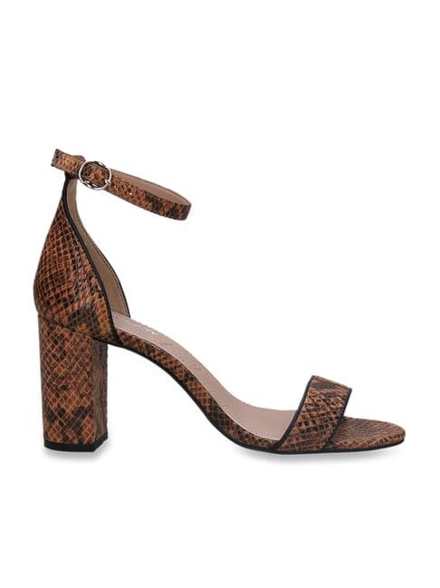bagatt women's silvana evo brown ankle strap sandals
