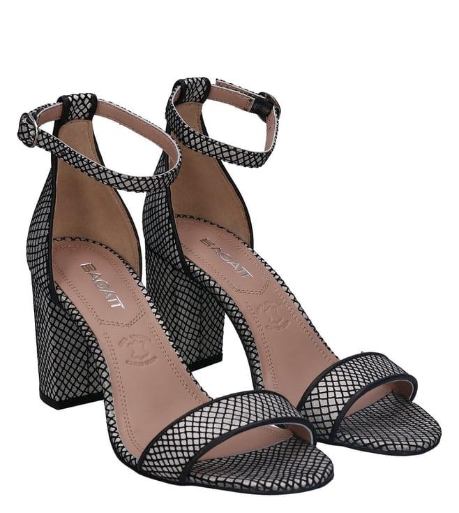 bagatt women's silvana evo shimmer grey ankle strap sandals