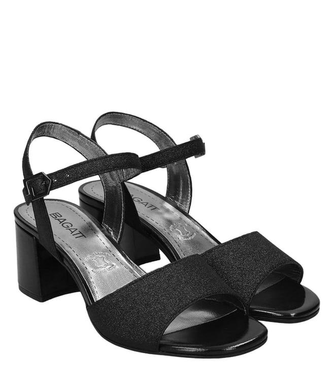 bagatt women's vanita black ankle strap sandals