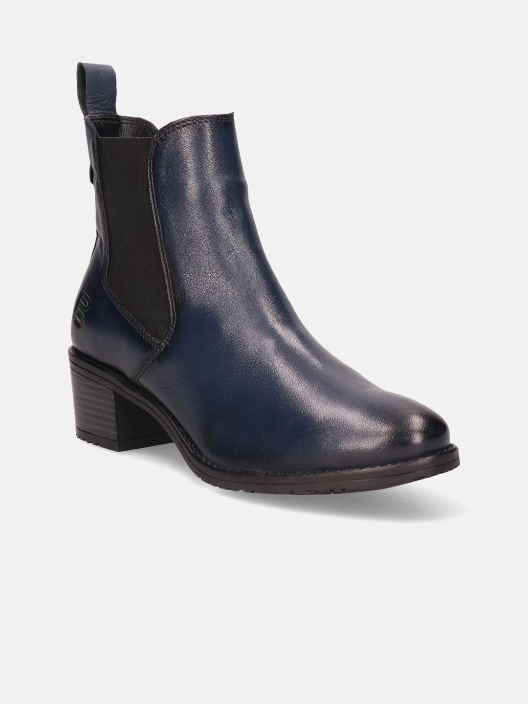 bagatt women round toe block-heeled chelsea boots