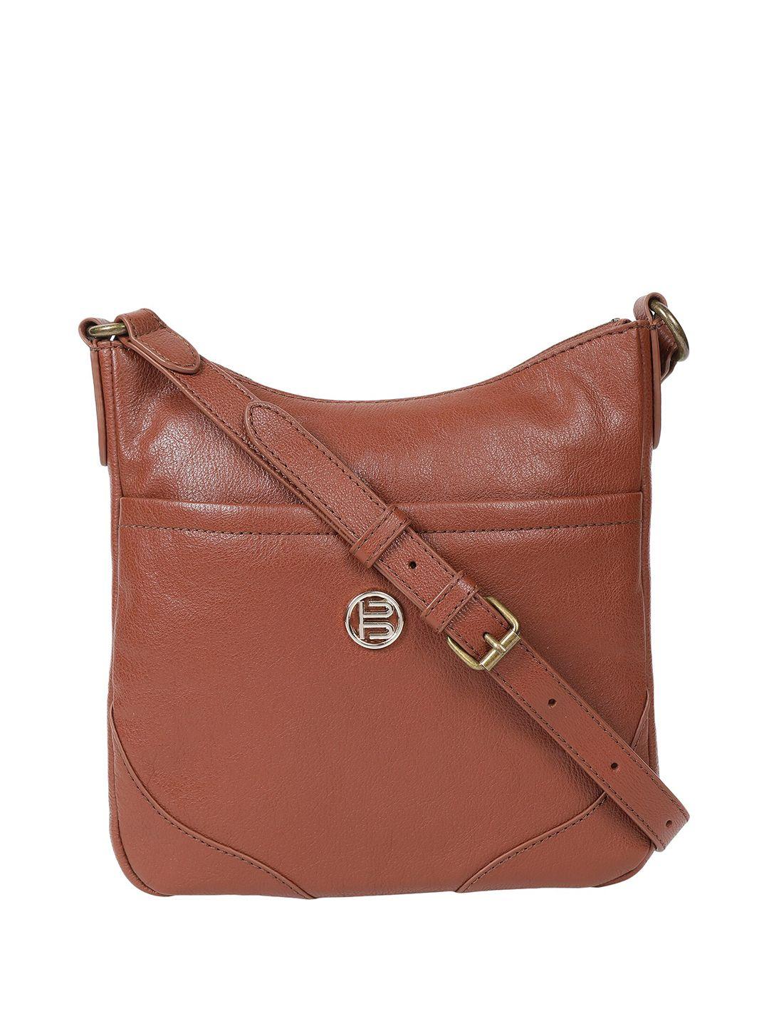 bagatt women textured leather messenger bag