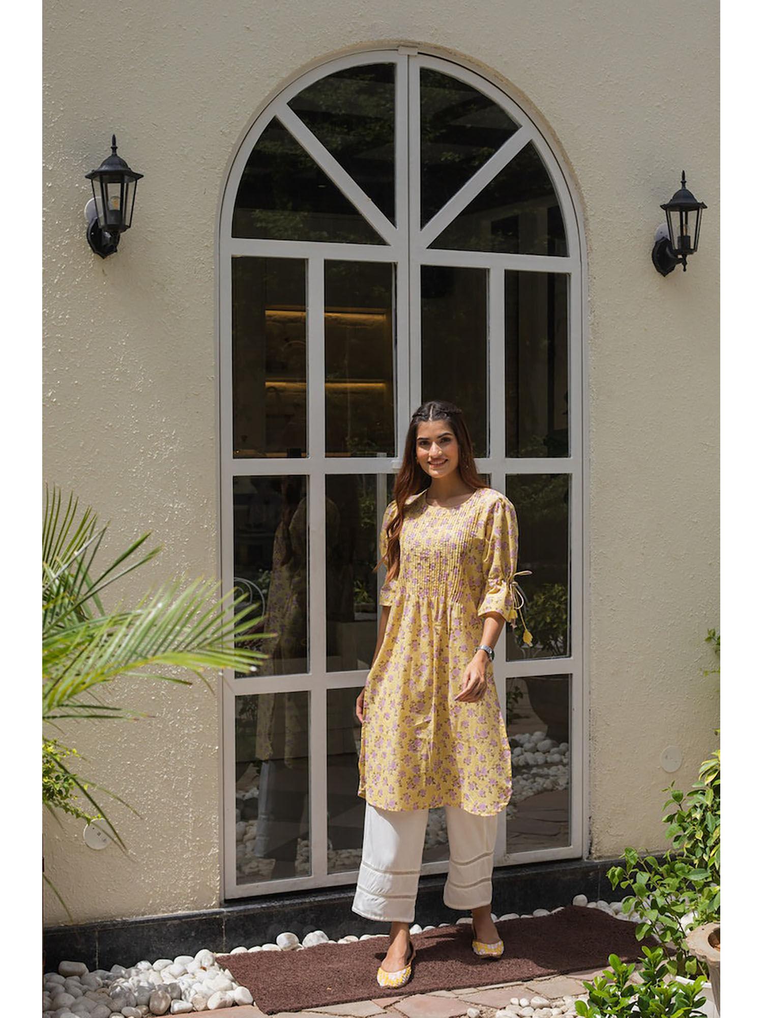 bageecha yellow kurta