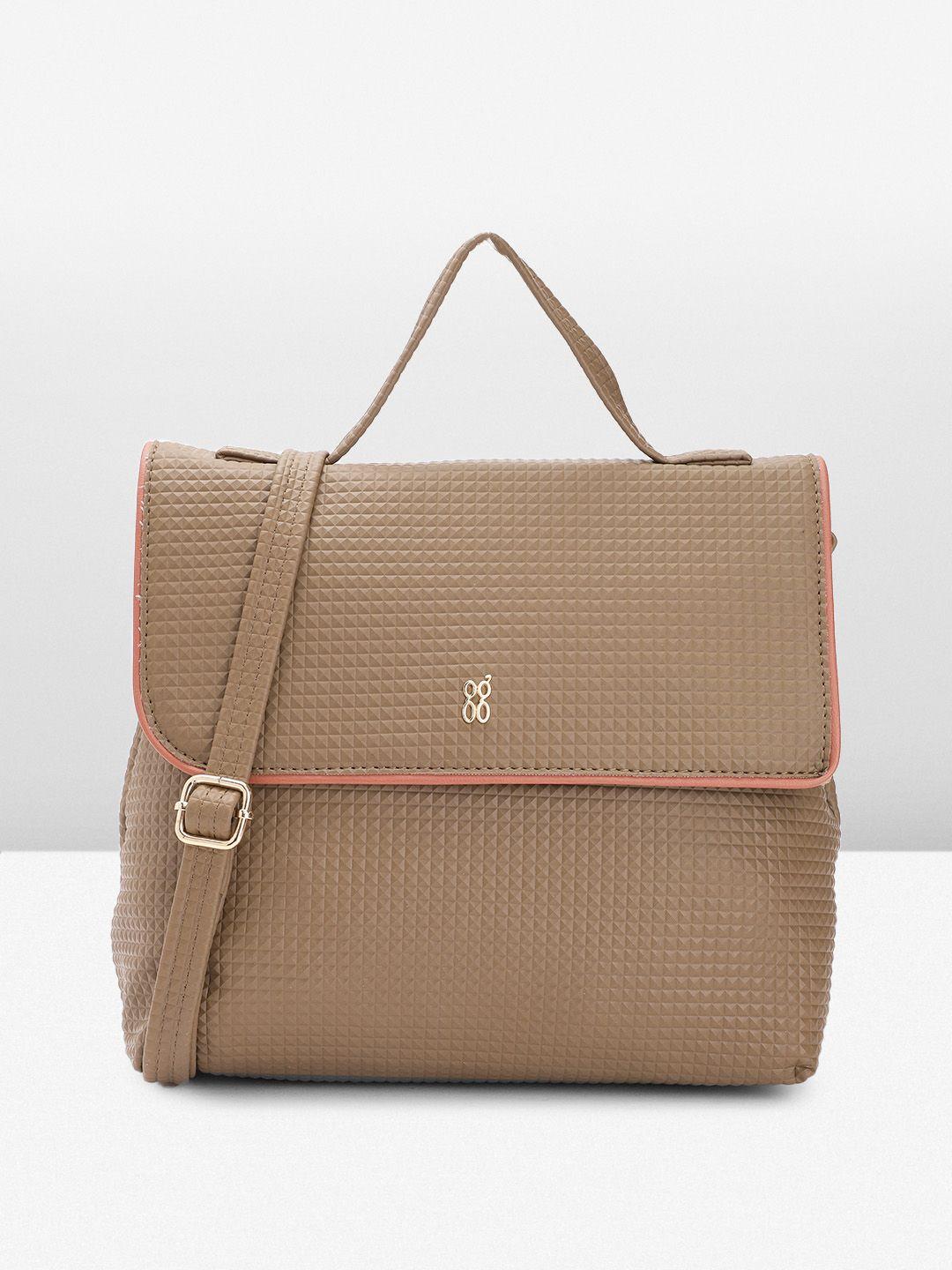 baggit geometric textured structured satchel