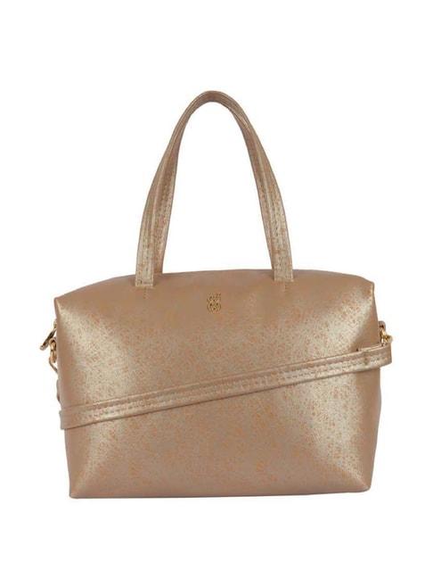 baggit golden medium duffle bag for women