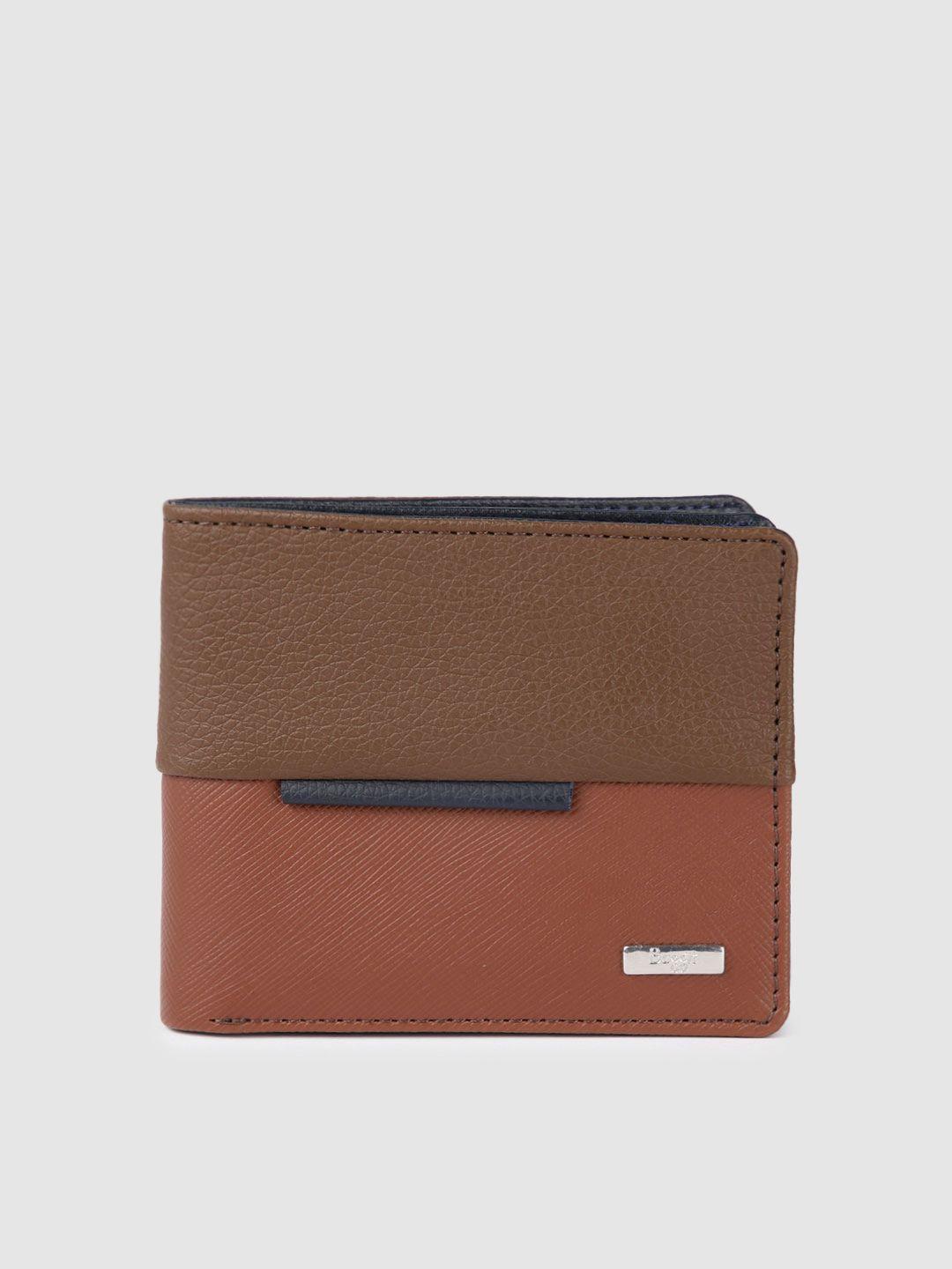 baggit men colourblocked two fold wallet