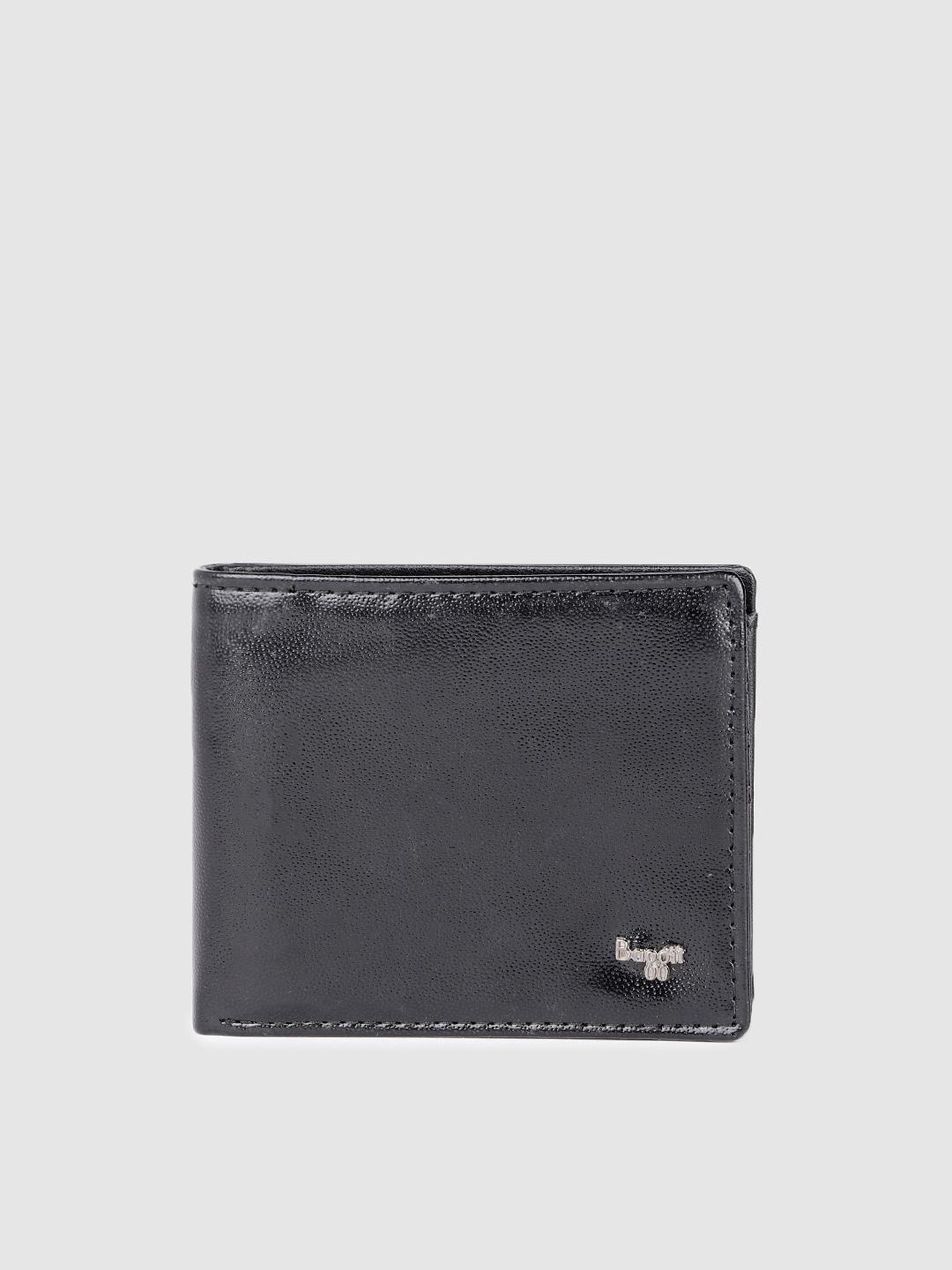 baggit men solid two fold wallet