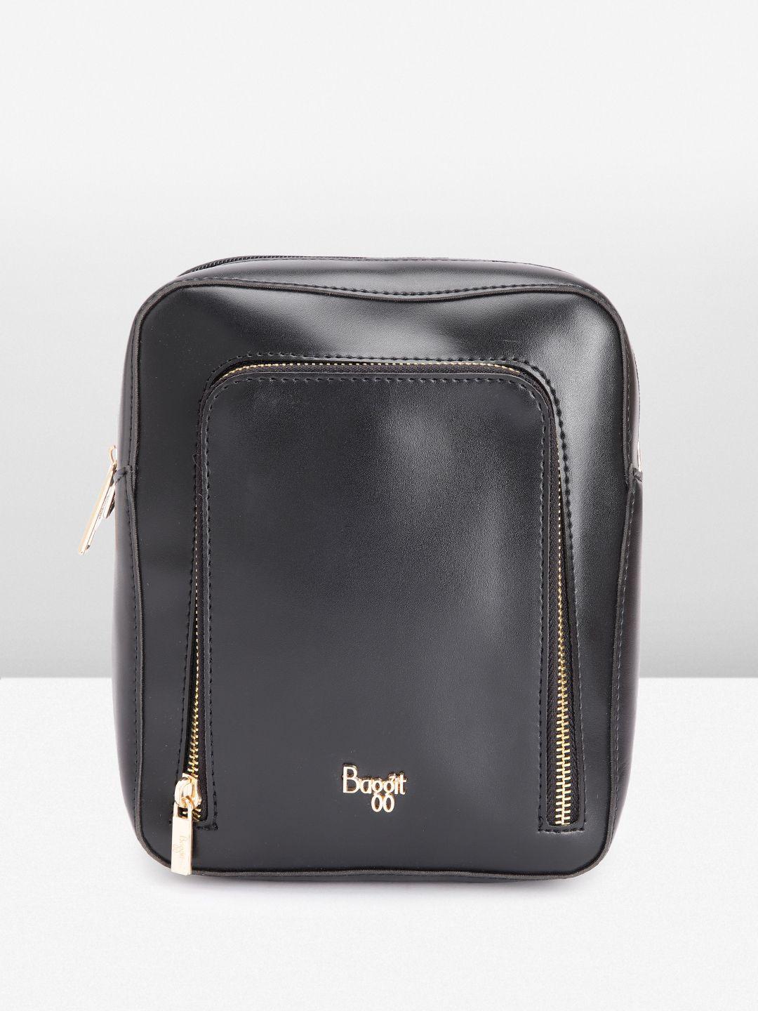 baggit women solid backpack cum sling bag