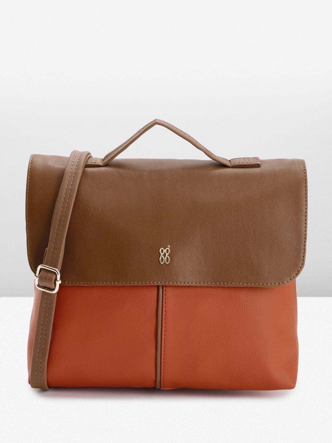 baggit colourblocked structured handheld bag