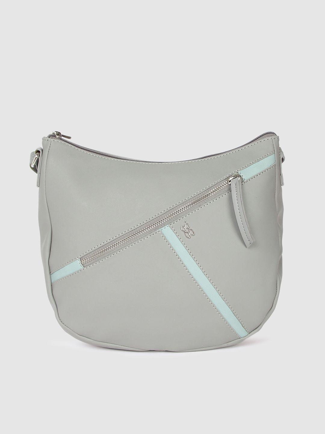 baggit grey solid sling bag