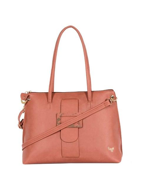 baggit l repulse wood red solid medium handbag