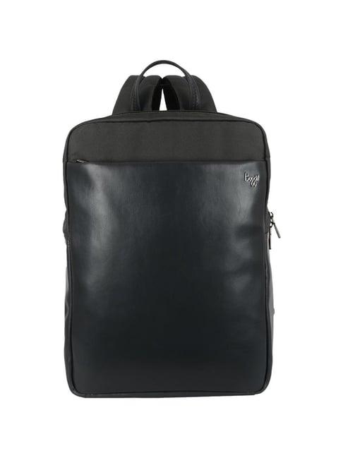 baggit levy algor grey pu solid backpack