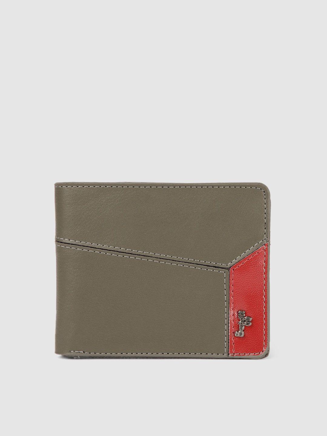 baggit men bichrome solid two fold wallet